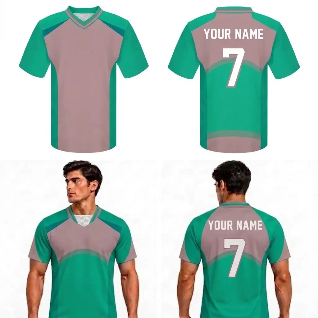 Custom Two Tone Solids Adult Youth Football Jersey-optimized
