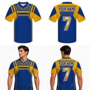 Custom Vertical Stripes Adult Youth Football Jersey-optimized