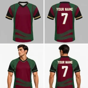Custom Waves Shapes Adult Youth Football Jersey-optimized
