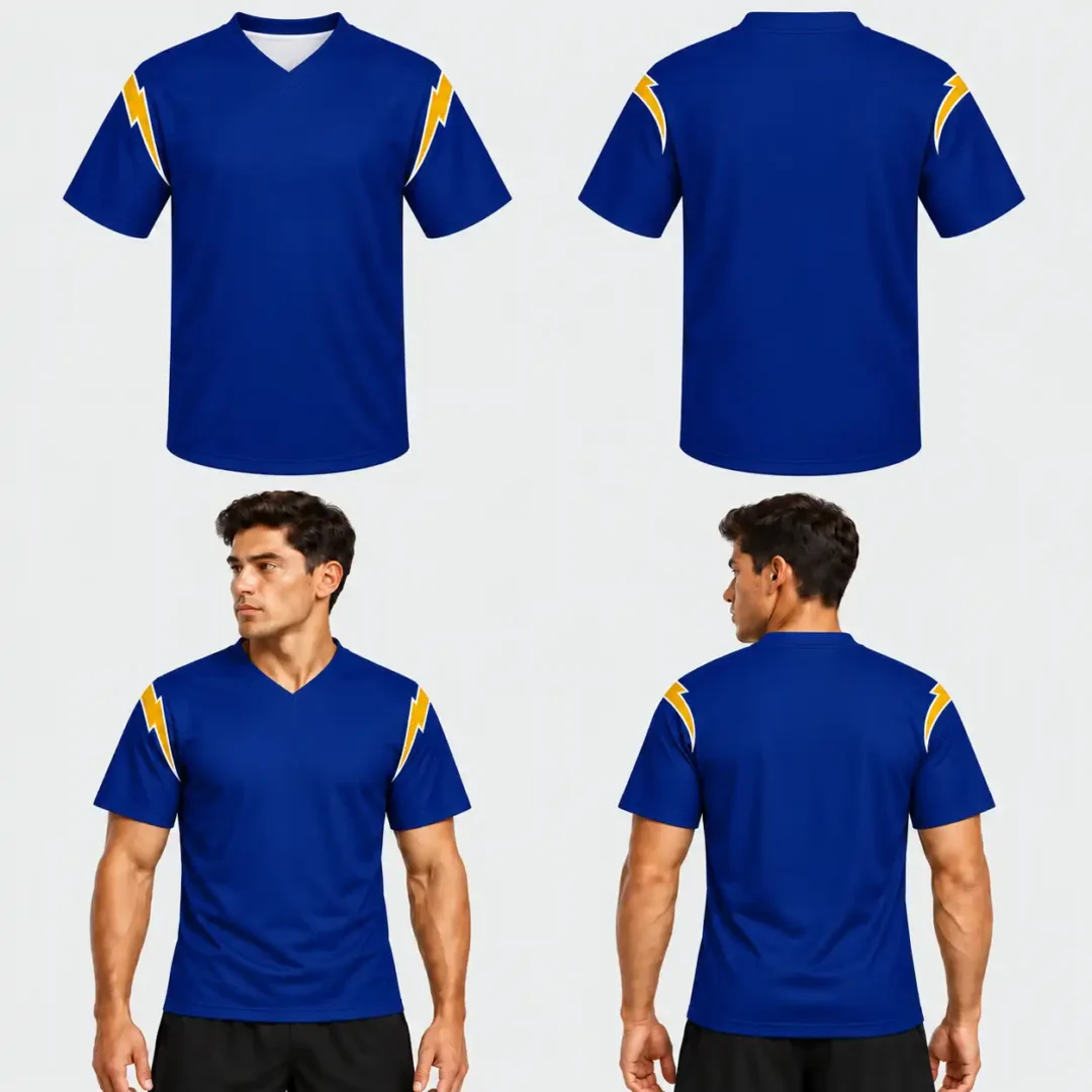 Los Angeles Chargers Style Custom Football Jersey
